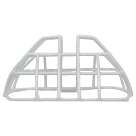 protector de rejilla anti vandalismo y golpes accidentales color blanco para sirenasestrobosbocinas system sensor montaje a ras