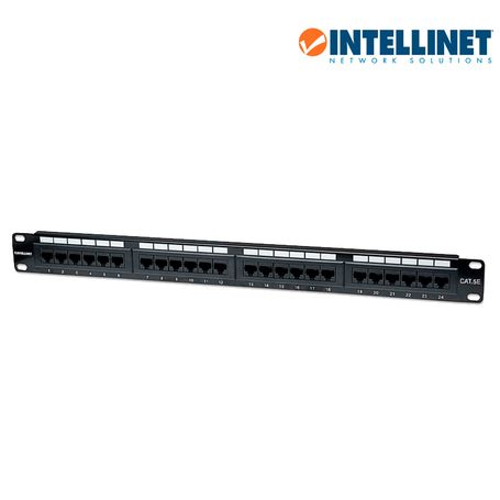 Intellinet 513555  Panel De Parcheo Cat5e 24 Puertos Utp 1ur