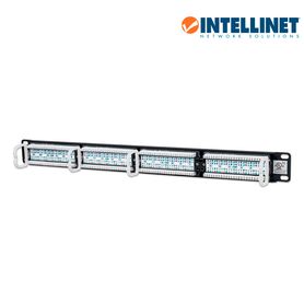 intellinet 513555  panel de parcheo cat5e 24 puertos utp 1ur40028