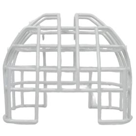 protector de rejilla anti vandalismo y golpes accidentales color blanco para sirenasestrobosbocinas system sensor montaje en su