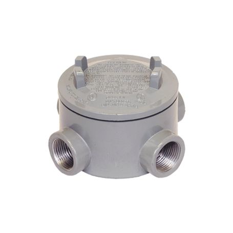 Caja Para Áreas Peligrosas Con Tapa Tipo Grx De 2 (51 Mm) / Con 4 Entradas / Aluminio Libre De Cobre.