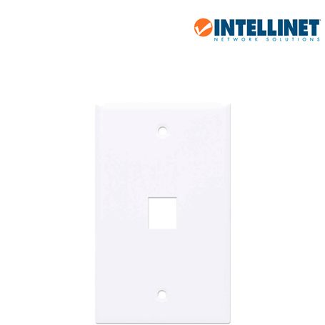 Intellinet 163286  Tapa (faceplate) / 1 Perforacion / Blanco