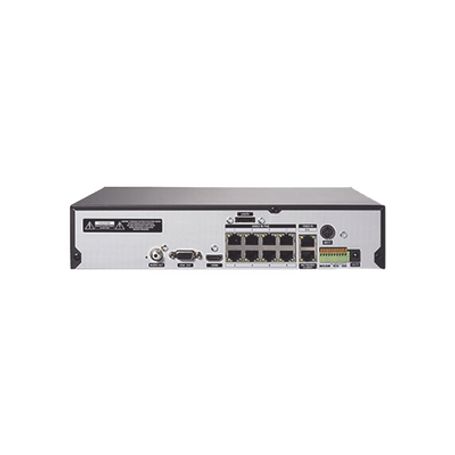 Nvr 4k  8 Canales Ip  8 Puertos Poe  Codificación H.264 Y H.265  Directndc  Intelligent Codec  Incluye Hdd De 2tb