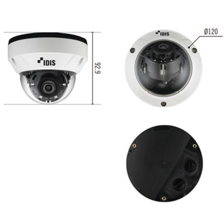 Domo Ip 8mp (intelligent Codec)   Lente Fijo 3.3 Mm  Ik10/ip67   Ir 20 M  Entrada/salida De Alarma  Poe  Icr Dia/noche  Microsd 