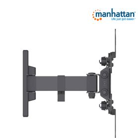 manhattan 461399  soporte para pantalla de 13 a 42 pulgadas 20 kg de carga brazo articulado distancia a la pared de hasta 19 cm