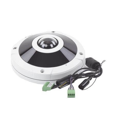 Cámara Fisheye 12mp  Ik10/ip67   Vista En 180°/360°  Wdr  Microsd  Intelligent Codec  Ir 15m  Failover  Audio De Dos Vias