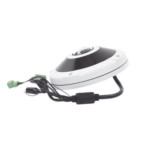 Cámara Fisheye 12mp  Ik10/ip67   Vista En 180°/360°  Wdr  Microsd  Intelligent Codec  Ir 15m  Failover  Audio De Dos Vias