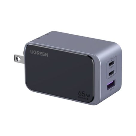 cargador de 65w serie nexode s  3 puertos de carga rápida  2 usbc  1 usba  tecnologia gan ii  pd30  qc40  fcpscpafcppspps20  te