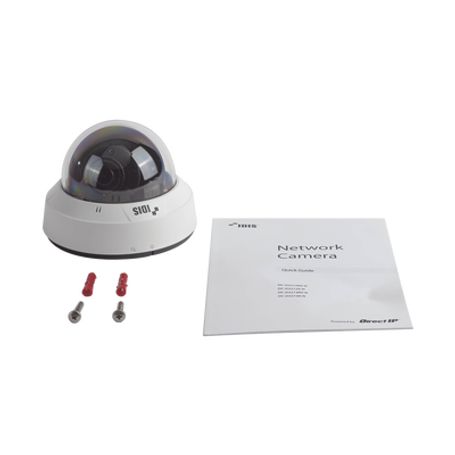 Cámara Ip Domo Con Calefactor  5mp (h265)  Lente Varifocal Motorizado 3.310mm  Exterior   Ir 30m  Entrada/salida De Audio Y Alar