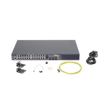 Switch Poe 802.3af/at  Directip Gigabit  24 Puertos Rj45  4 Puertos Fibra Óptica  380w Poe
