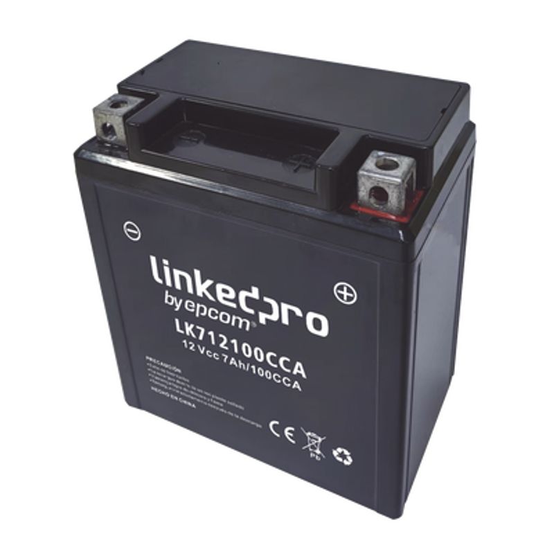 Bateria 12 Vcc / 7 Ah  / 100 Cca / Ul / Tecnologia Agmvrla / Para Uso De Arranque Generadores De Gasolina / Generadores Diesel /