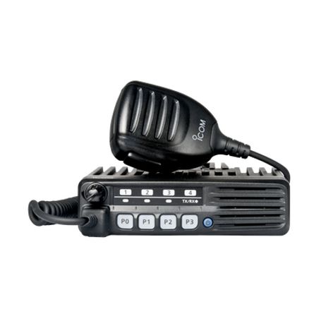 Radio Móvil Analógico En Rango De Frecuencia 400470 Mhz 50 W De Potencia De Rf.  Incluye Micrófono Cable De Corriente Y Bracket.