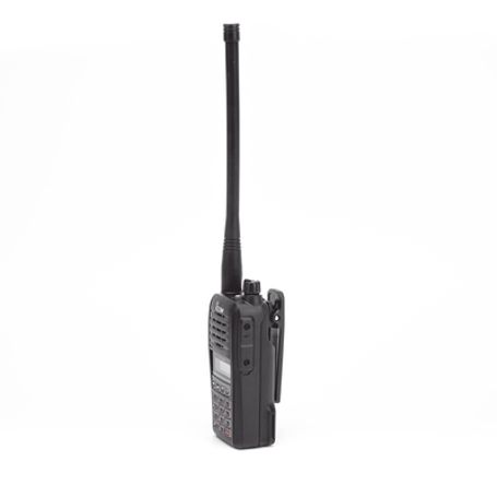 Radio Portátil Aéreo Rango De Frecuencia 118136.99166 Mhz 6w Pep 200 Canales Alfanuméricos Pantalla De 8 Caracteres Incluye Bate
