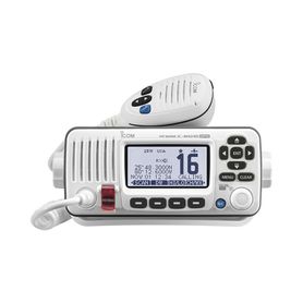 radio móvil marino color blanco 25w tx156025157425mhz rx156050163275mhz con gps interconstruido pantalla de matriz de puntos de