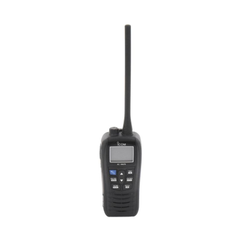 Radio Portátil Marino Color Negro 5 W De Potencia Rf 0.5 W De Salida De Audio Flotante Sumergible Ipx7 Tx 156.025157.425mhz Rx 1