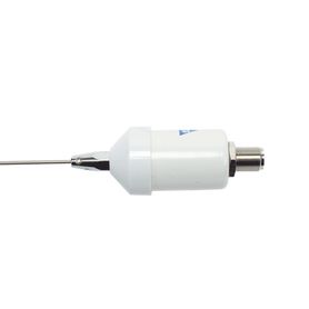 antena marina vhf en látigo de acero inoxidable en rango de 156 a 163 mhz incluye cable de 45 m con conectores pl259 instalados