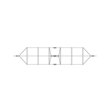 Antena Base Dipolo Modelo 912 Para Hf 230 Mhz.