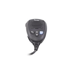 micrófono color negro con conector de peineta para radios icm424 y  icm506 78354