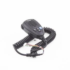 micrófono color negro con conector de peineta para radios icm424 y  icm506 78354