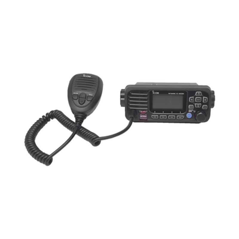 Radio Móvil Marino Icom Color Negro Clase D Dsc Tx 156.025  157.425 Mhz Rx 156.050  163.275 Mhz Sin Gps Interconstruido 25w De P
