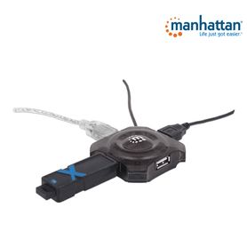 manhattan 162272  mini usb de 4 puertos que proveen energia soporta especificaciones usb 11 soporta dispositivos y puertos usb 