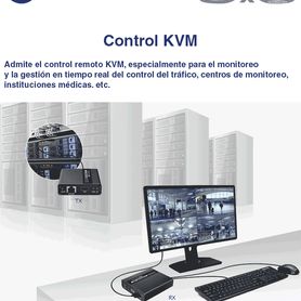 saxxon lkv223kvm  kit extensor kvm de video hdmi y puerto usb resolución 1080p  60 hz hdr hasta 70 metros con cat66a7 cero late
