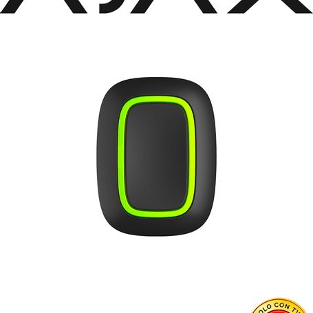 Ajax  Button B  Botón  Inteligente  Multifuncional.    Botón De Pánico / Control De Dispositivos De Automatización / Silenciar A