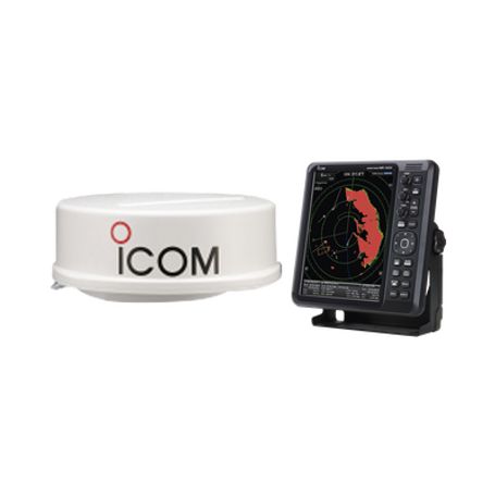 sistema de radar con antena tipo domo de 4 kw a 36 nm y pantalla a color mr1220e de 121 