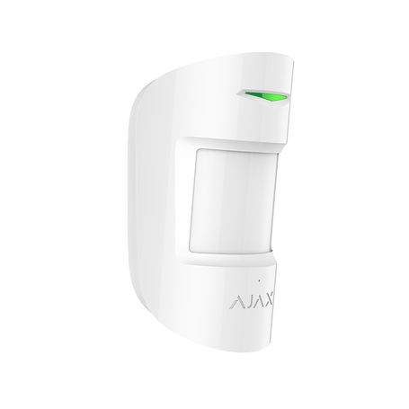 Ajax Combiprotectw  Detector Inalámbrico Combinado De Rotura De Cristal Y Movimiento. Color Blanco