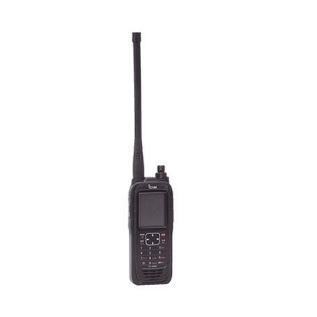 Radio Portátil Aéreo Vhf Con Display De 2.3 Pulgadas Y Teclado 6w (pep) De Potencia.