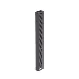 organizador vertical patchrunner™ sencillo solo frontal para rack abierto de 45 unidades 6 in de ancho color negro189275