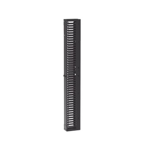Organizador Vertical Patchrunner™ Sencillo (solo Frontal) Para Rack Abierto De 45 Unidades 6 In De Ancho Color Negro