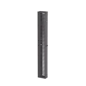 organizador vertical patchrunner™ sencillo solo frontal para rack abierto de 45 unidades 6 in de ancho color negro189275