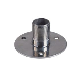 montaje recto de 1 acero inoxidable base con brida