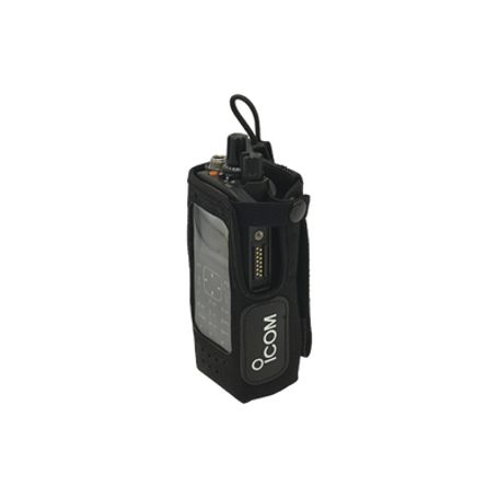funda de nylon con clip metálico para radio icf34004400ds con display y teclado dtmf 142897