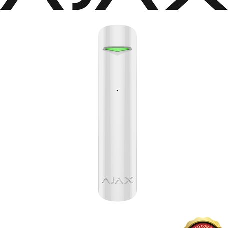 Ajax Glassprotectw  Detector De Rotura De Cristal Inalámbrico. Color Blanco