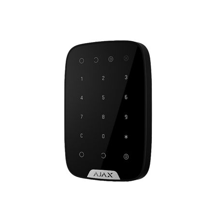 Ajax Keypadb  Teclado Táctil Inalámbrico Con Soporte De Pared. Color Negro 
