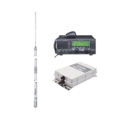 Kit De Radio Icm700pro Con Sintonizador De Antena At130 Y Antena Hf Shakespeare 393