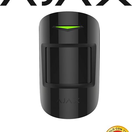 Ajax Motionprotectb  Detector De Movimiento Inalámbrico. Color Negro 