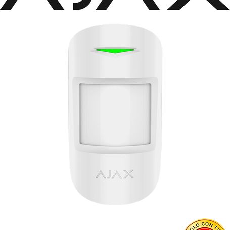 Ajax Motionprotectw  Detector De Movimiento Inalámbrico. Color Blanco