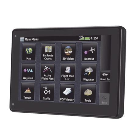 Navegador Portátil Aera 760 Muestra Información De Trafico Aéreo Y Una Excelente Visualización Por Medio De Su  Pantalla Con Vis