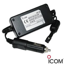 adaptador vehicular con conexión a entrada de encendedor para cargar radios ica6 ica24 ica25