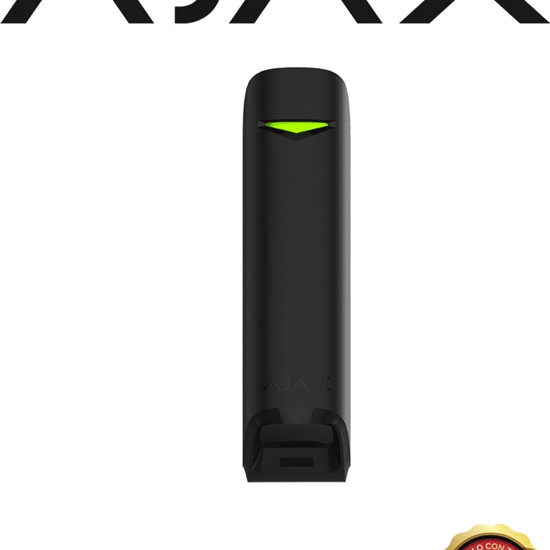 Ajax Motionprotect Curtain B  Detector De Movimiento De Ángulo Estrecho Para Uso En Interiores. Color Negro