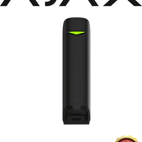 Ajax Motionprotect Curtain B  Detector De Movimiento De Ángulo Estrecho Para Uso En Interiores. Color Negro