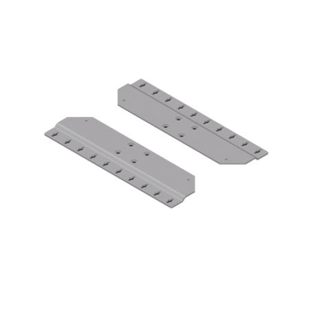 montaje de pared para gabinetes comline de aluminio color gris 