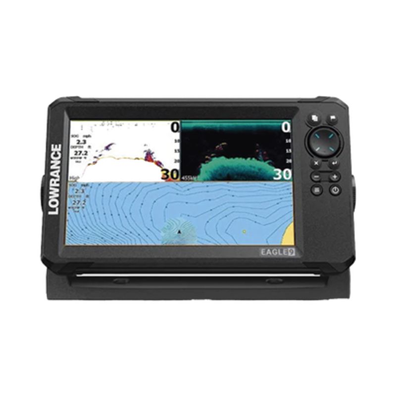 Eagle9 Ecosonda En Pantalla Horizontal Ips De 9 Pulgadas Incluye Transductor Skimmer 50/200 Khz