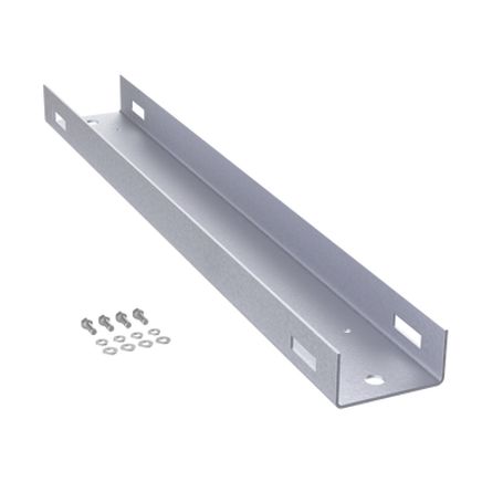montaje de poste para gabinetes osp comline de 1200 mm de alto 25 ur de aluminio color negro