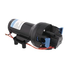 bomba controlada por presión par max 6 para trabajo pesado a 24 vcd caudal de 6 gpm presión máxima 40 psi para manguera de entr