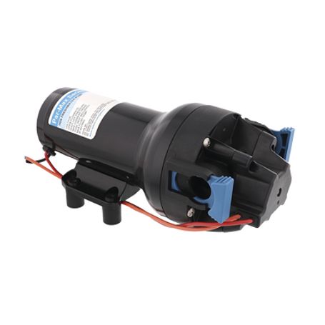 bomba controlada por presión par max 6 para trabajo pesado a 24 vcd caudal de 6 gpm presión máxima 40 psi para manguera de entr