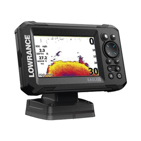 Eagle5 Ecosonda En Pantalla Horizontal Ips De 5 Pulgadas Incluye Transductor Skimmer 50/200 Khz